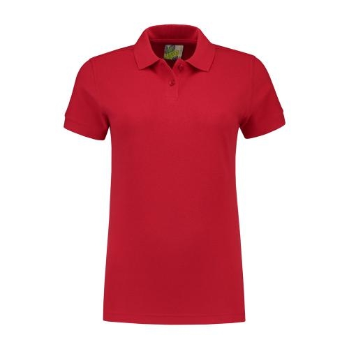 Lemon en Soda basic dames polo rood,l