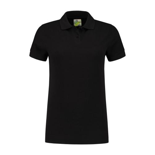 Lemon en Soda basic dames polo zwart,l