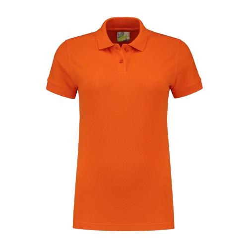 Lemon en Soda basic dames polo oranje,l