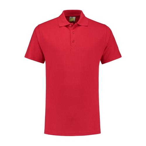 Lemon en Soda basic heren polo rood,l