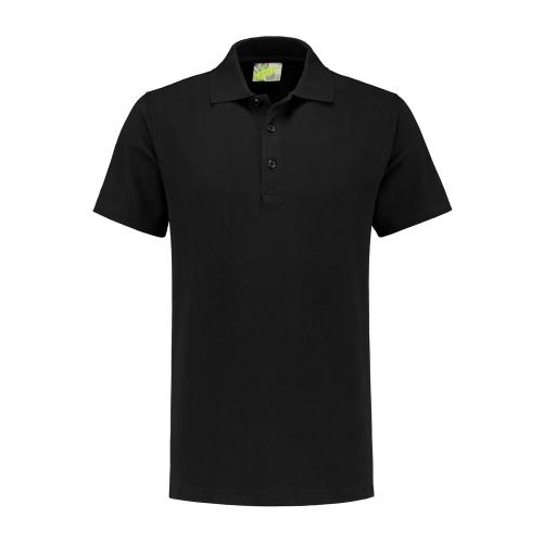 Lemon en Soda basic heren polo zwart,l