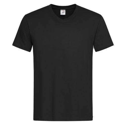 Stedman V-hals heren T-shirt black opal,l