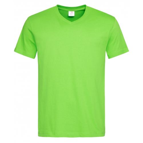 Stedman V-hals heren T-shirt kiwi,l