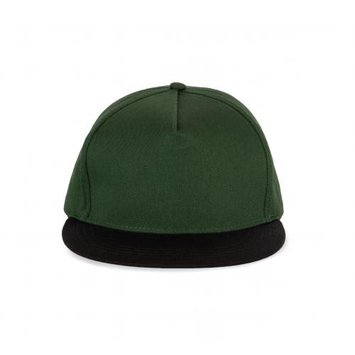 Snapback Pet - 5 Panelen forest green/black