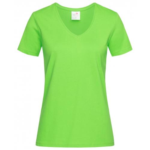 Stedman V-hals dames T-shirt kiwi,l