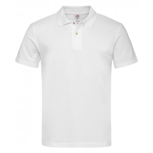 Stedman heren polo wit,l