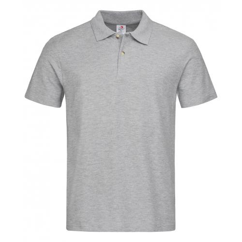 Stedman heren polo grey heather,l