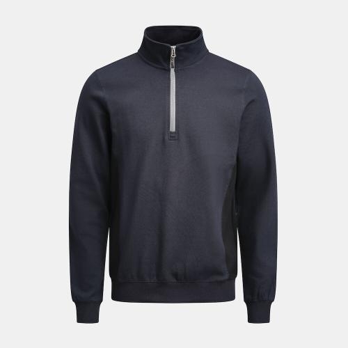 5401 Halfzip sweatshirt navy/zwart,3xl