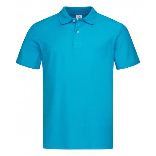 Stedman heren polo ocean blue,l