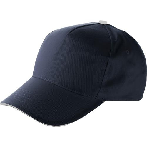 Cap katoen blauw