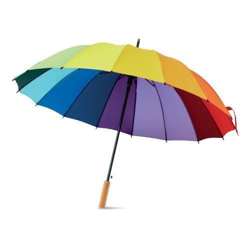 27 inch regenboogparaplu Bowbrella multicolour