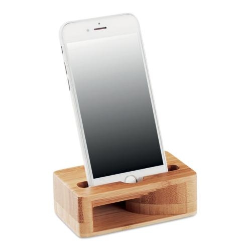 Telefoonstandaard versterker Caracol wood