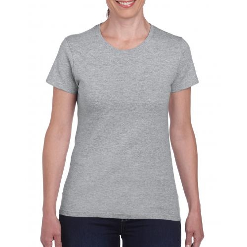 Gildan heavyweight dames shirt sport grey,l