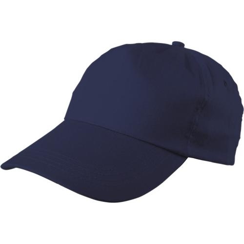 Katoenen cap blauw