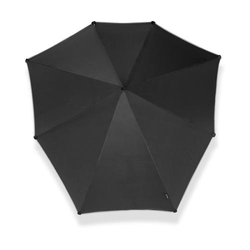 Senz large stormparaplu pure black reflective