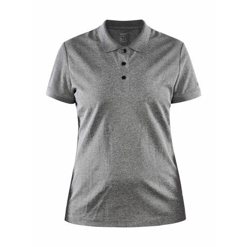 Unify polo dames dark grey melange,2xl