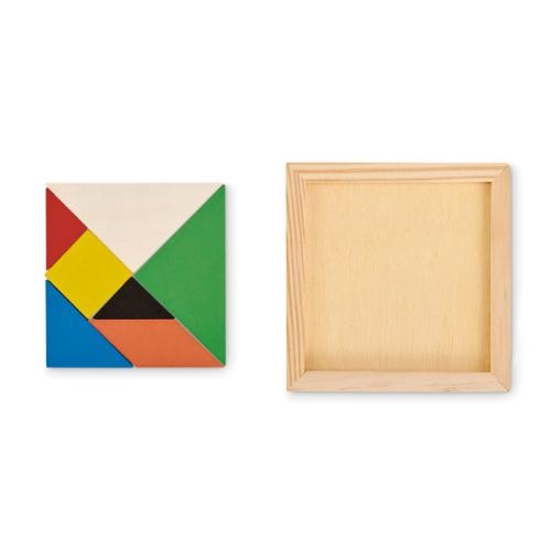 Gekleurde houten tangram wood