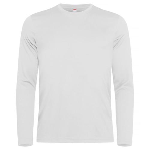 Basic Active-T longsleeve heren wit,3xl