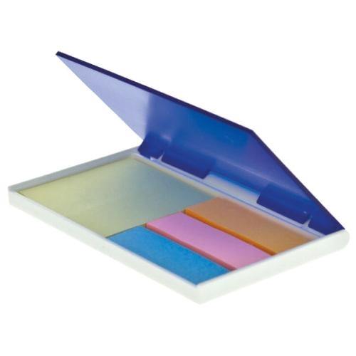 Mini sticky note boekje transparant blauw