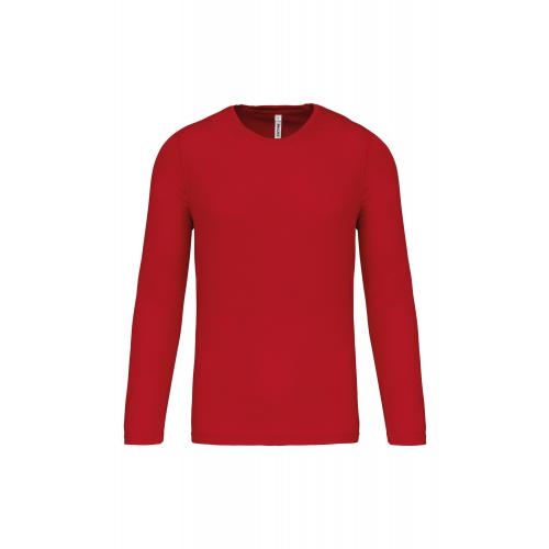 Herensportshirt lange Mouwen rood,2xl