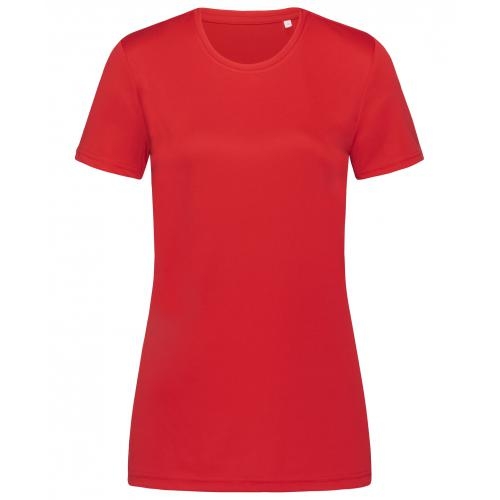 Sport-T Interlock dames crimson red,l