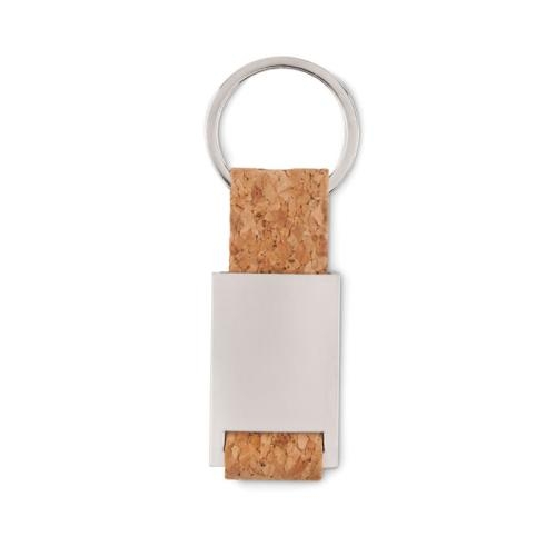 Kurken sleutelhanger Tech beige