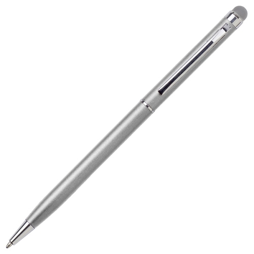 Metalen touchpen Elegance mat zilver