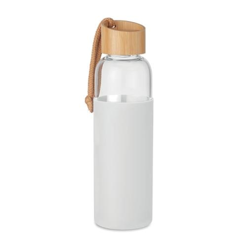 Glazen fles 500 ml in pouch Chai wit