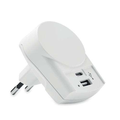 Skross Euro USB-lader AC wit