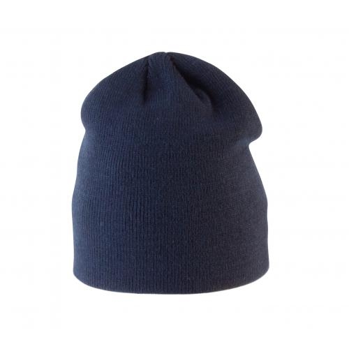 Gebreide kindermuts navy