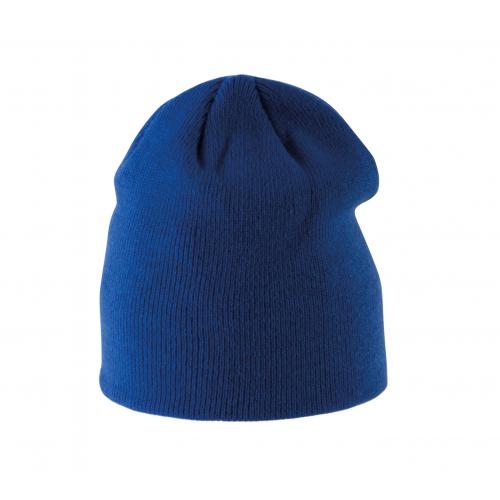 Gebreide kindermuts royal blue