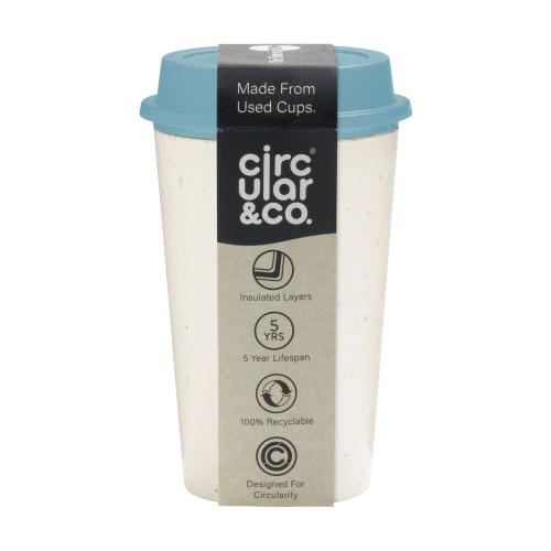 Circular&Co herbruikbare koffiebeker 340 ml blauw