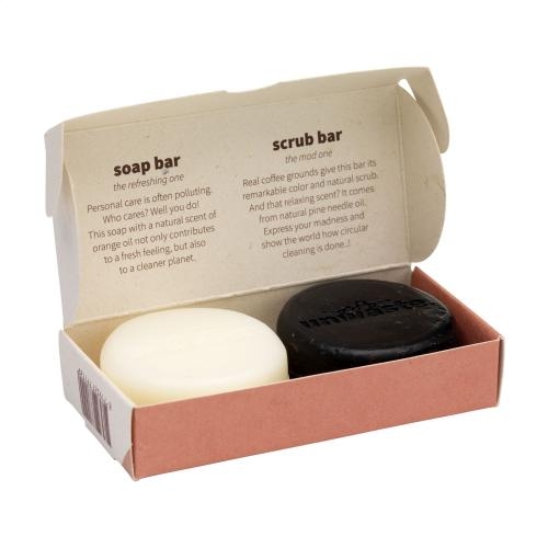 Unwaste Duopack Soap & Scrub bar oranje