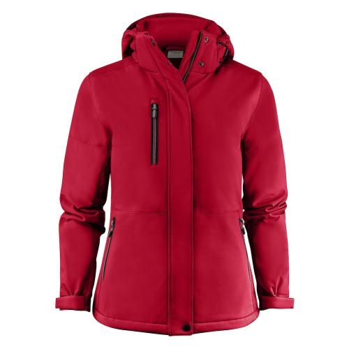 Softshell jas Overlanding dames rood,2xl