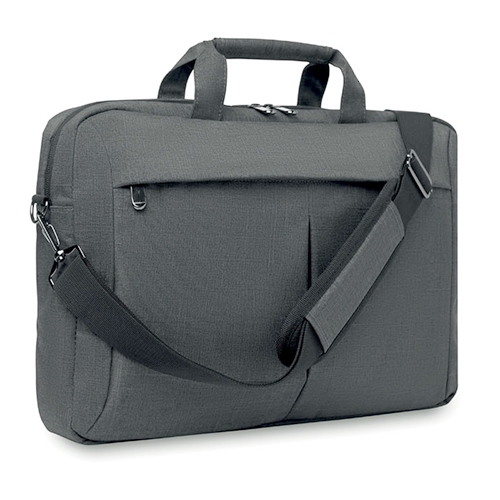 Premium laptoptas RPET donkergrijs