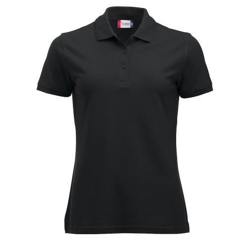 Manhattan dames polo zwart,3xl