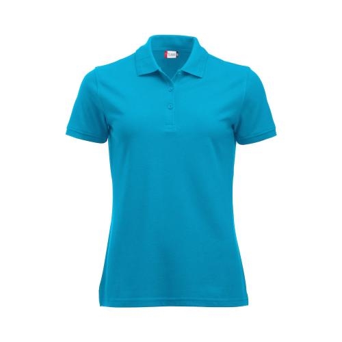 Manhattan dames polo turquoise,l