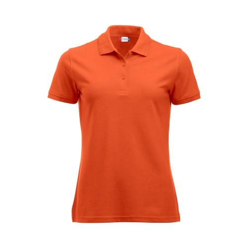 Manhattan dames polo diep-oranje,l