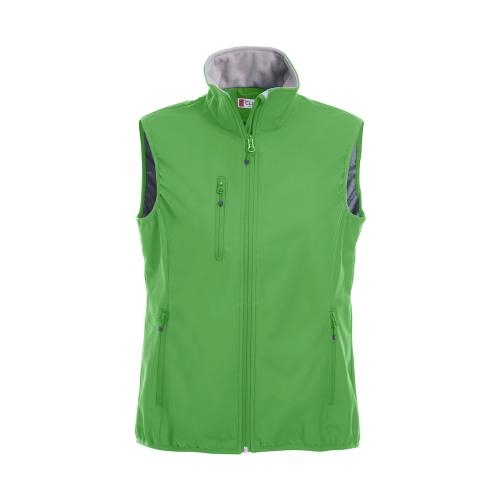 Basic Softshell bodywarmer dames appelgroen,l