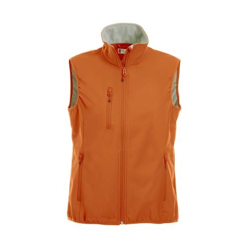 Basic Softshell bodywarmer dames diep-oranje,l