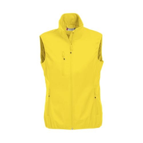 Basic Softshell bodywarmer dames lemon,l