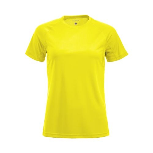 Premium Active T-shirt dames signaalgeel,l