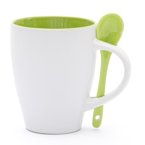 Mok met lepel lime