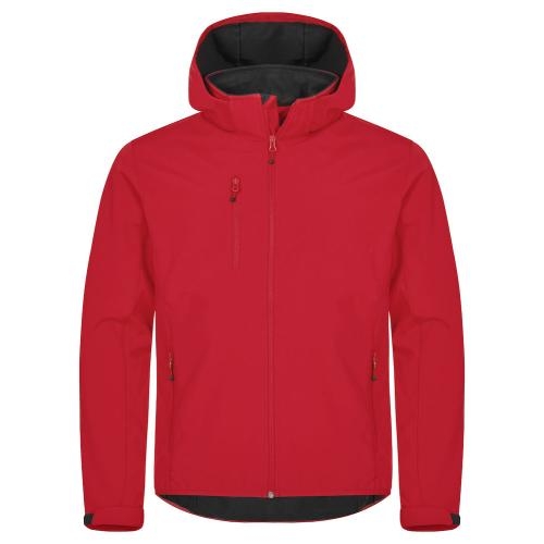 Classic Softshell Hoody jas rood,3xl