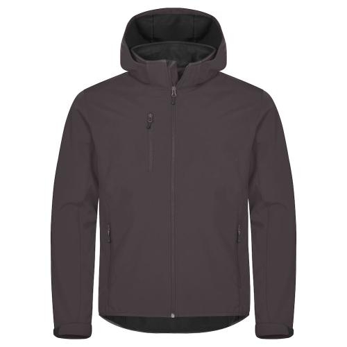 Classic Softshell Hoody jas donkergrijs,3xl