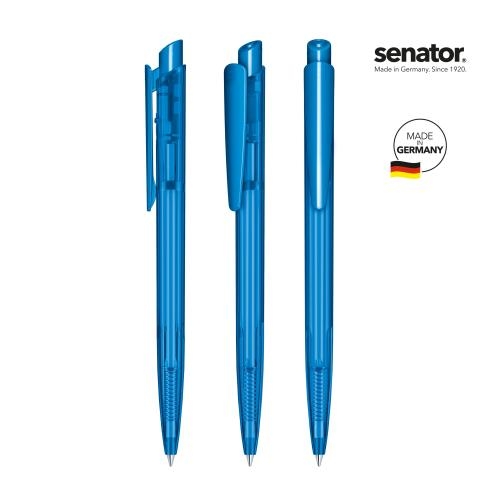 Balpen Dart clear blauw