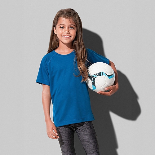 Kinder sportshirt Mesh ActiveDry koningsblauw,l