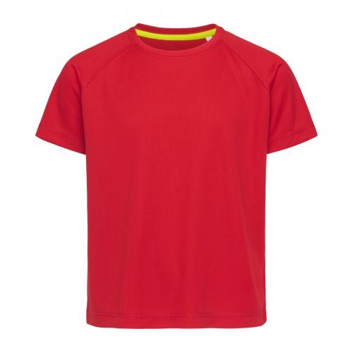 Kinder sportshirt Mesh ActiveDry crimson red,l