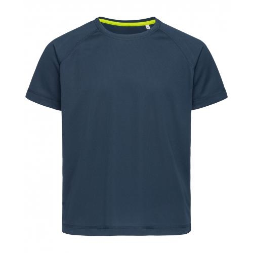 Kinder sportshirt Mesh ActiveDry marina blue,l