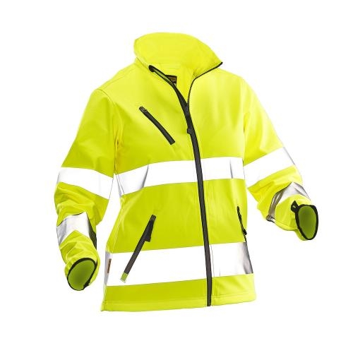 Softshell veiligheidsjas Hi-Vis dames geel,2xl